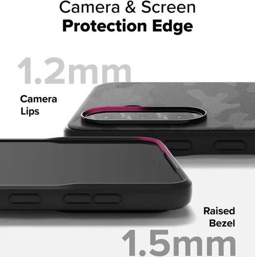 Ringke Onyx Samsung Galaxy A56 / A36 Hoesje Flexibel TPU Back Cover Camo Zwart afbeelding 8