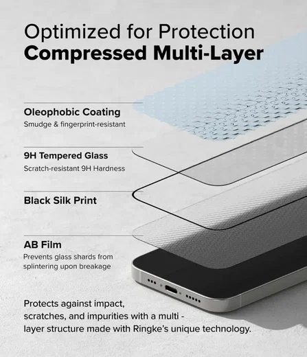 Ringke Easy Slide iPhone 17e/16e/14/13/13 Pro Screen Protector met Jig 2-Pack afbeelding 7