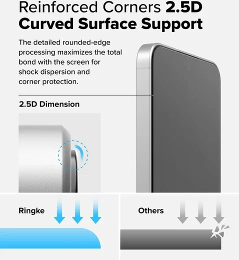 Ringke Easy Slide Samsung Galaxy A36 Screen Protector met Jig 2-Pack afbeelding 8
