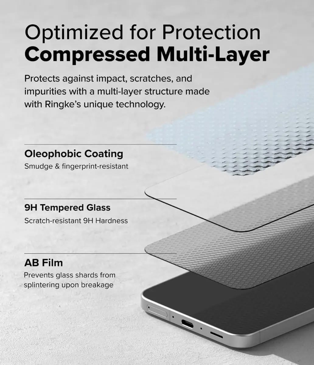 Ringke Easy Slide Samsung Galaxy A56 Screen Protector met Jig 2-Pack afbeelding 7