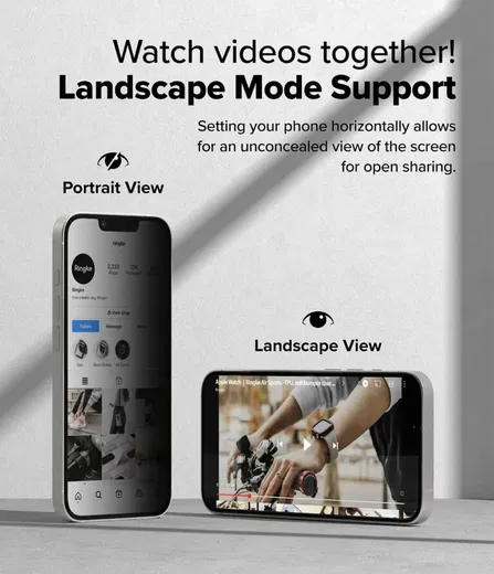 Ringke Easy Slide Privacy iPhone 16e/14/13/13 Pro Screen Protector Jig 2-Pack afbeelding 6