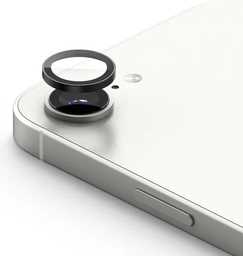 Ringke Frame Glass Apple iPhone 17e / 16e Camera Protector Zwart (2-Pack) afbeelding 1