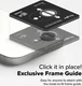 Ringke Frame Glass Apple iPhone 17e / 16e Camera Protector Zwart (2-Pack) afbeelding 4
