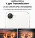 Ringke Frame Glass Apple iPhone 17e / 16e Camera Protector Zwart (2-Pack) afbeelding 5