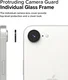 Ringke Frame Glass Apple iPhone 17e / 16e Camera Protector Zwart (2-Pack) afbeelding 7