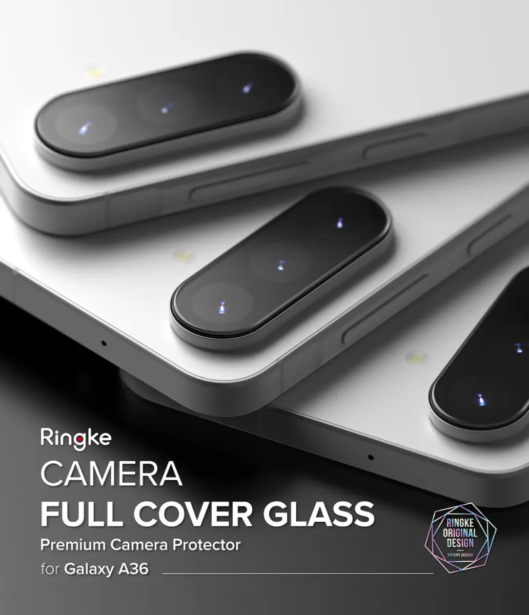 Ringke Full Cover Glass Samsung Galaxy A36 Camera Protector Glas (2-Pack) afbeelding 12