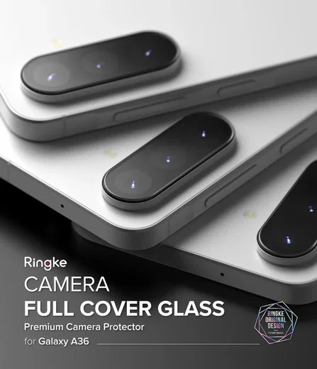 Ringke Full Cover Glass Samsung Galaxy A36 Camera Protector Glas (2-Pack) afbeelding 12