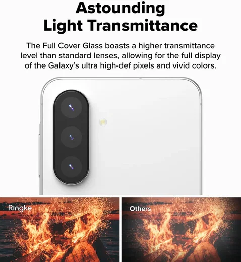 Ringke Full Cover Glass Samsung Galaxy A36 Camera Protector Glas (2-Pack) afbeelding 9