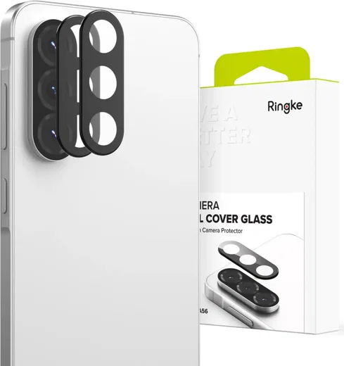 Ringke Full Cover Glass Samsung Galaxy A56 Camera Protector Glas (2-Pack) afbeelding 1