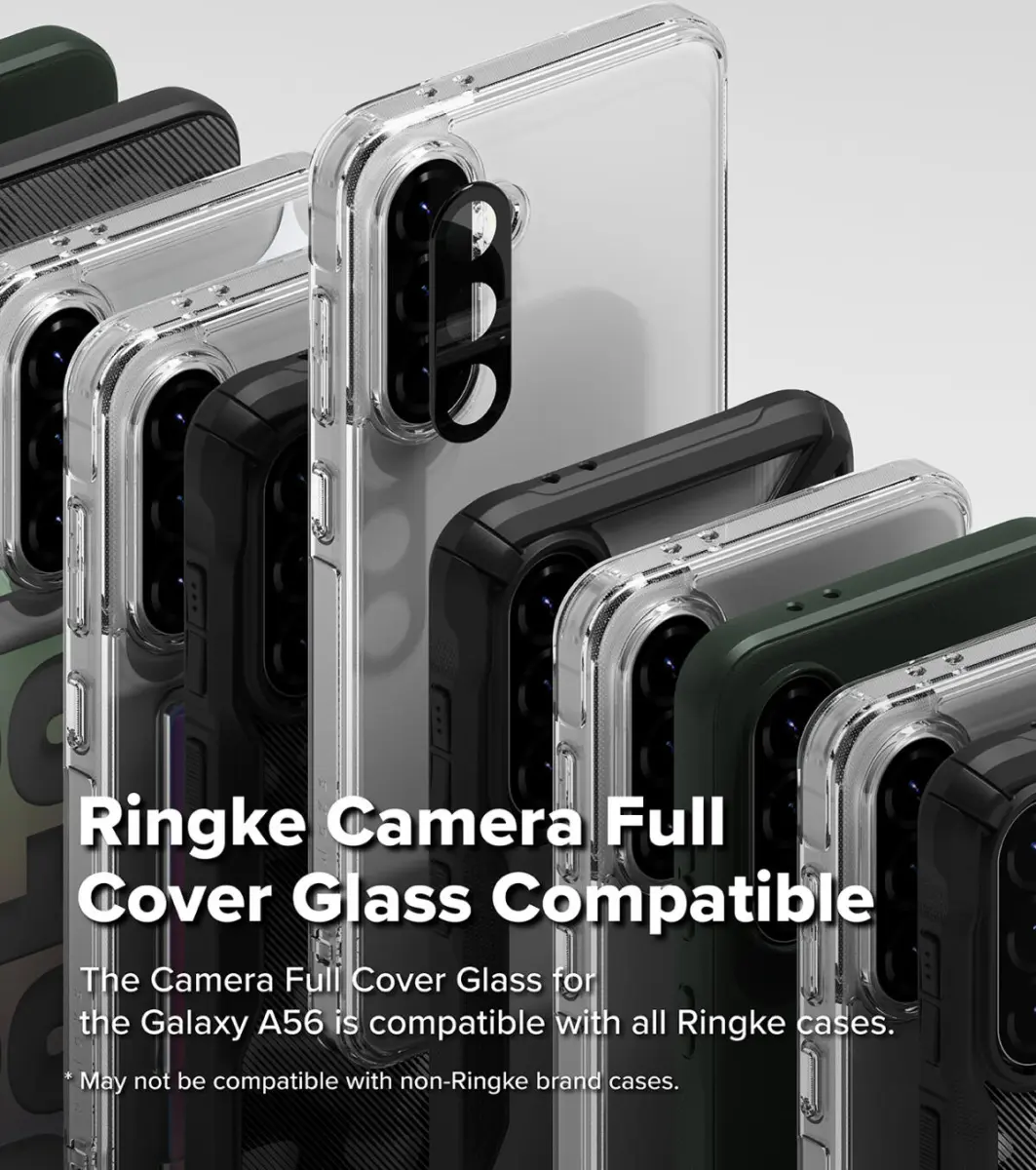 Ringke Full Cover Glass Samsung Galaxy A56 Camera Protector Glas (2-Pack) afbeelding 11