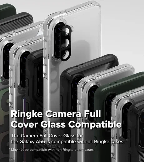 Ringke Full Cover Glass Samsung Galaxy A56 Camera Protector Glas (2-Pack) afbeelding 11