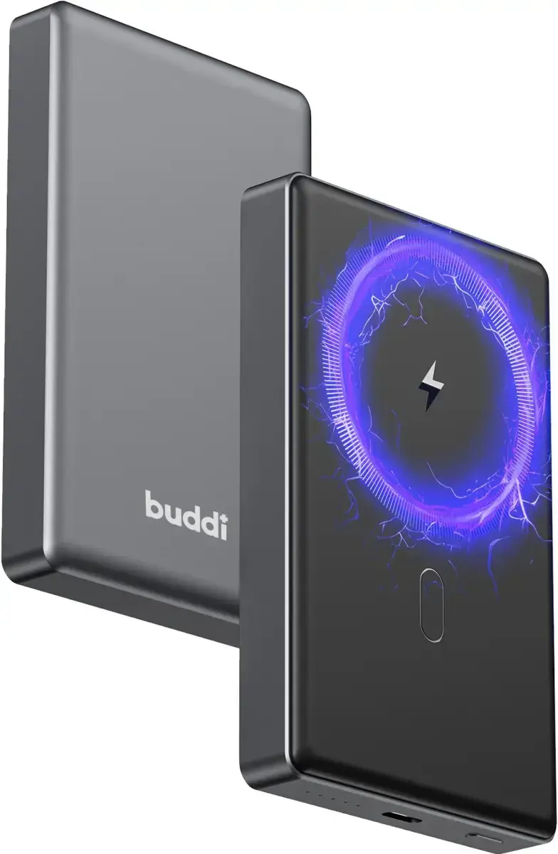 Buddi Connect 10.000 mAh MagSafe Powerbank Duo Pack Zwart 20W afbeelding 16