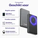 Buddi Connect 10.000 mAh MagSafe Powerbank Duo Pack Zwart 20W afbeelding 12