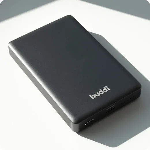 Buddi Connect 10.000 mAh MagSafe Powerbank Duo Pack Zwart 20W afbeelding 13