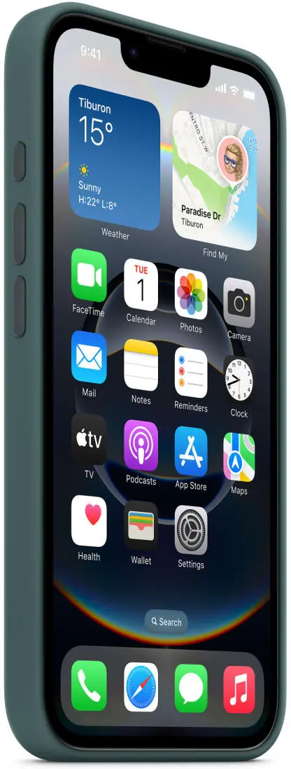 Origineel Apple iPhone 17e / 16e Hoesje Silicone Case Groen afbeelding 2