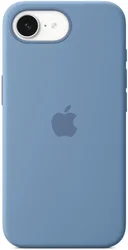 Origineel Apple iPhone 17e / 16e Hoesje Silicone Case Blauw afbeelding