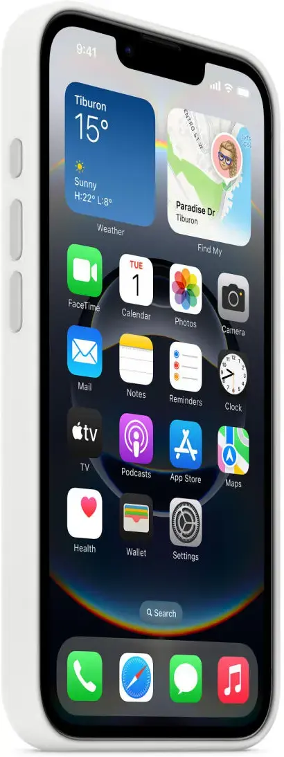Origineel Apple iPhone 17e / 16e Hoesje Silicone Case Wit afbeelding 2