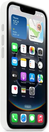 Origineel Apple iPhone 17e / 16e Hoesje Silicone Case Wit afbeelding 2