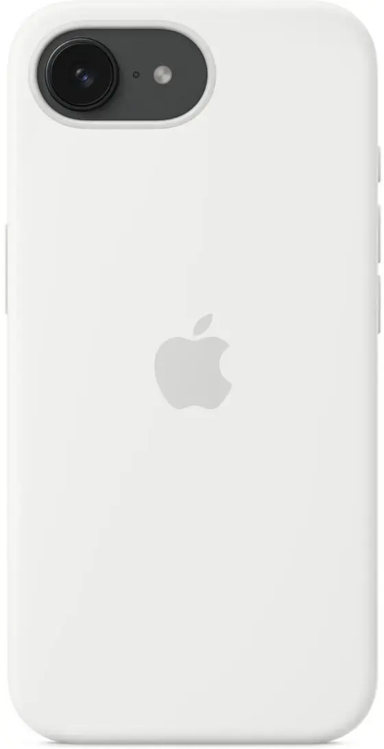 Origineel Apple iPhone 17e / 16e Hoesje Silicone Case Wit afbeelding 3