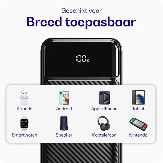 Buddi Boost 10.000 mAh Powerbank 22.5W met Buddi Flex USB-C Kabel 2M afbeelding 14