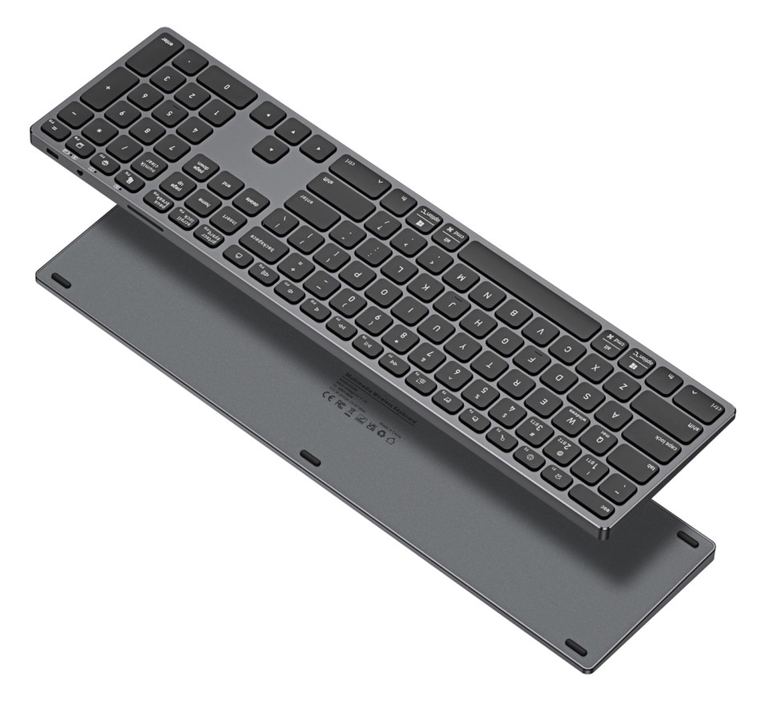 Dux Ducis LK Series Draadloos Toetsenbord Bluetooth Keyboard Zwart afbeelding 1