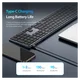 Dux Ducis LK Series Draadloos Toetsenbord Bluetooth Keyboard Zwart afbeelding 5