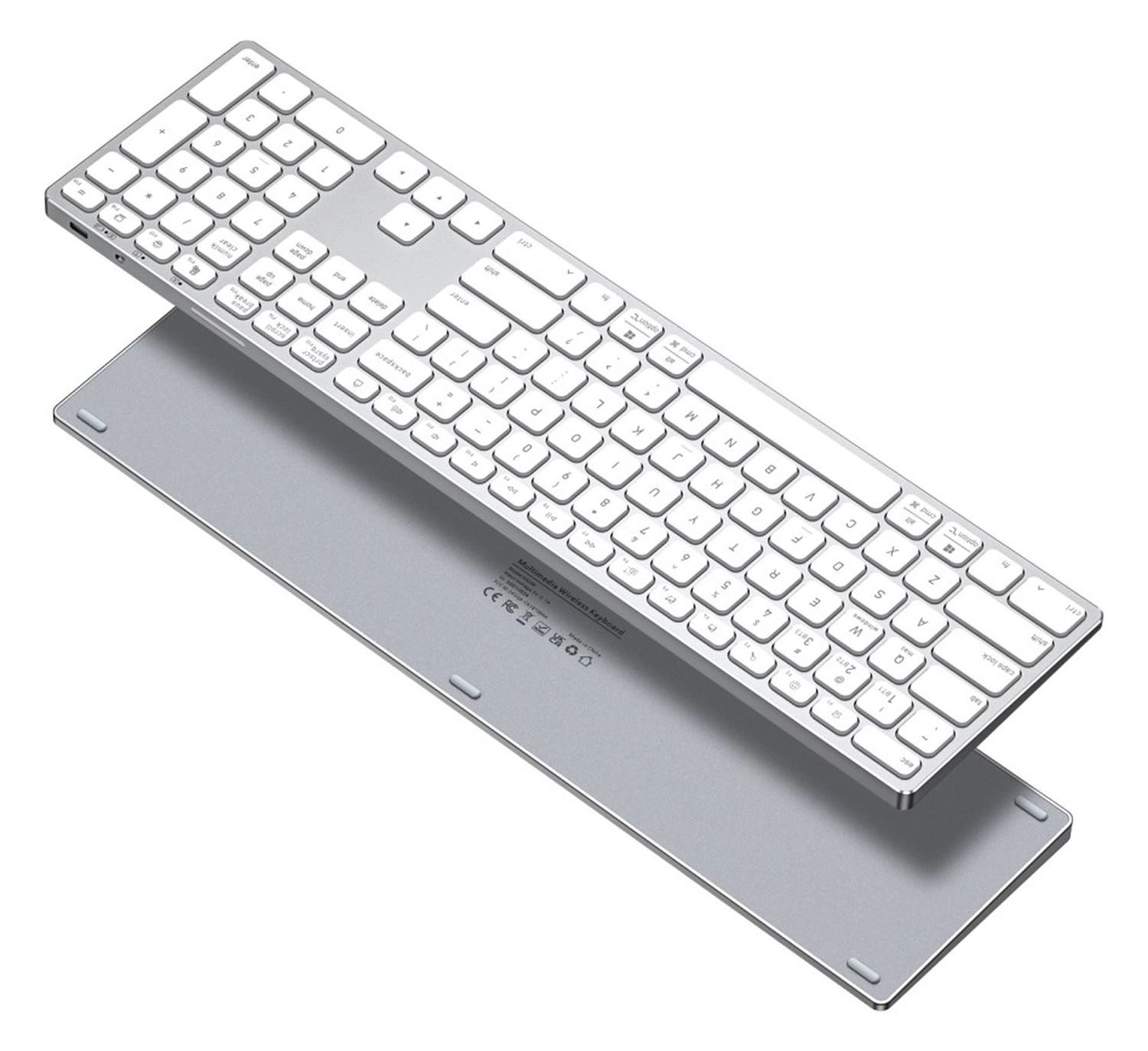 Dux Ducis LK Series Draadloos Toetsenbord Bluetooth Keyboard Wit afbeelding 1