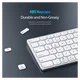 Dux Ducis LK Series Draadloos Toetsenbord Bluetooth Keyboard Wit afbeelding 4
