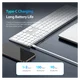 Dux Ducis LK Series Draadloos Toetsenbord Bluetooth Keyboard Wit afbeelding 5