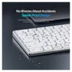 Dux Ducis LK Series Draadloos Toetsenbord Bluetooth Keyboard Wit afbeelding 6
