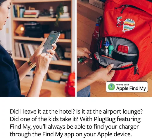 Twelve South PlugBug 2-in-1 PD USB-C Oplader met Apple Find My 50W afbeelding 3