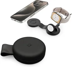 Twelve South Butterfly SE 2-in-1 MagSafe / Qi2 Draadloos Oplaadstation 15W Zwart afbeelding