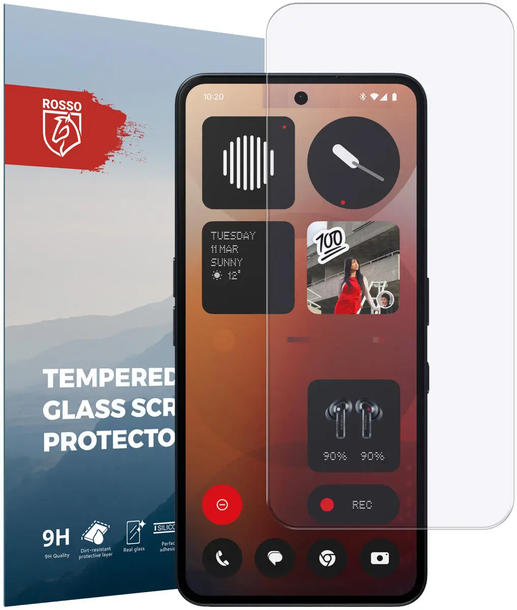 Rosso Nothing Phone (3a) / (3a) Pro 9H Tempered Glass Screen Protector afbeelding 1