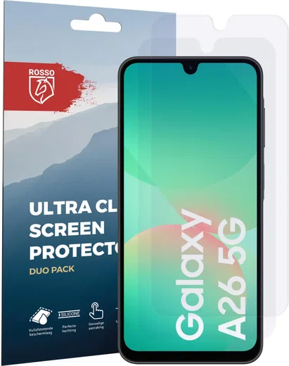 Rosso Samsung Galaxy A26 Screen Protector Case Friendly Folie Duo Pack afbeelding 6