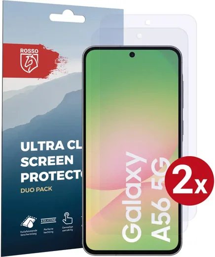 Rosso Samsung Galaxy A56 Screen Protector Case Friendly Folie Duo Pack afbeelding 1