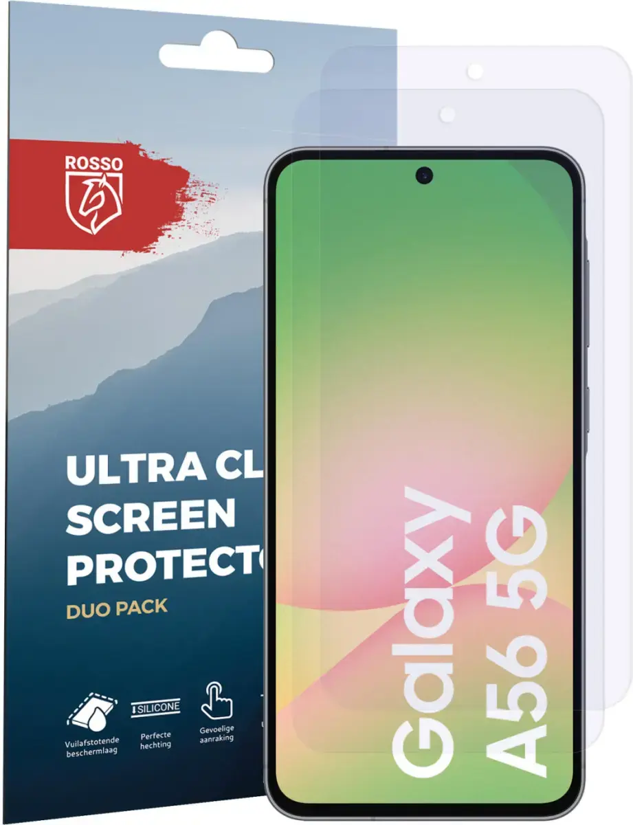 Rosso Samsung Galaxy A56 Screen Protector Case Friendly Folie Duo Pack afbeelding 6
