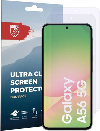 Rosso Samsung Galaxy A56 Screen Protector Case Friendly Folie Duo Pack afbeelding 6