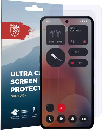Rosso Nothing Phone (3a)/(3a) Pro Screen Protector Case Friendly Folie Duo Pack afbeelding 6