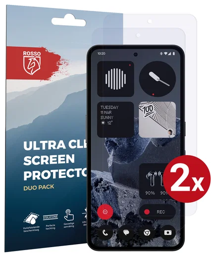 Rosso Nothing CMF Phone 2 Pro Screen Protector Case Friendly Folie Duo Pack afbeelding 1