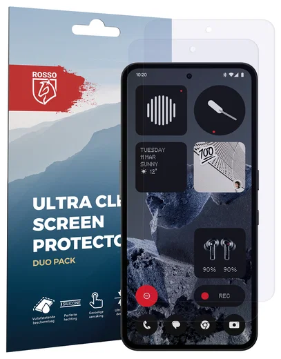 Rosso Nothing CMF Phone 2 Pro Screen Protector Case Friendly Folie Duo Pack afbeelding 8