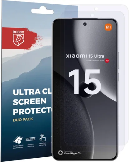 Rosso Xiaomi 15 Ultra Screen Protector Case Friendly Folie Duo Pack afbeelding 7