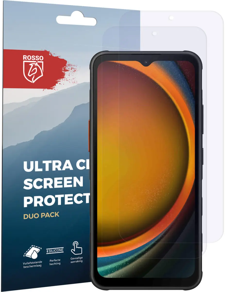 Rosso Samsung Galaxy Xcover 7 Pro Screen Protector Case Friendly Folie Duo Pack afbeelding 6