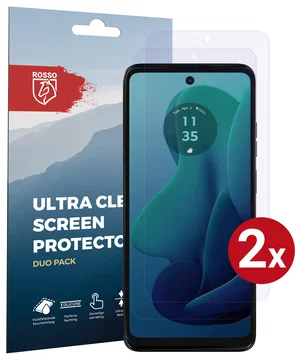 Rosso Motorola Moto G 5G (2024) Screen Protector Case Friendly Folie Duo Pack