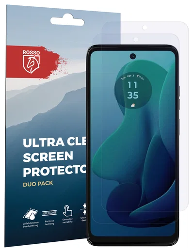 Rosso Motorola Moto G 5G (2024) Screen Protector Case Friendly Folie Duo Pack afbeelding 8