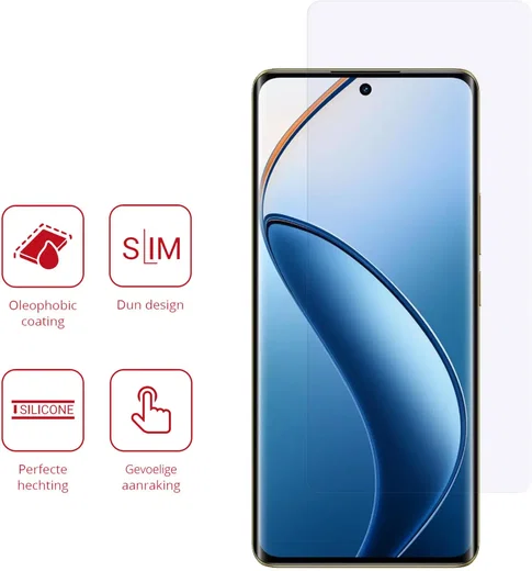 Rosso Realme 12 Pro Screen Protector Case Friendly Folie Duo Pack afbeelding 2