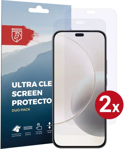 Rosso Honor 400 Lite Screen Protector Case Friendly Folie Duo Pack afbeelding 1