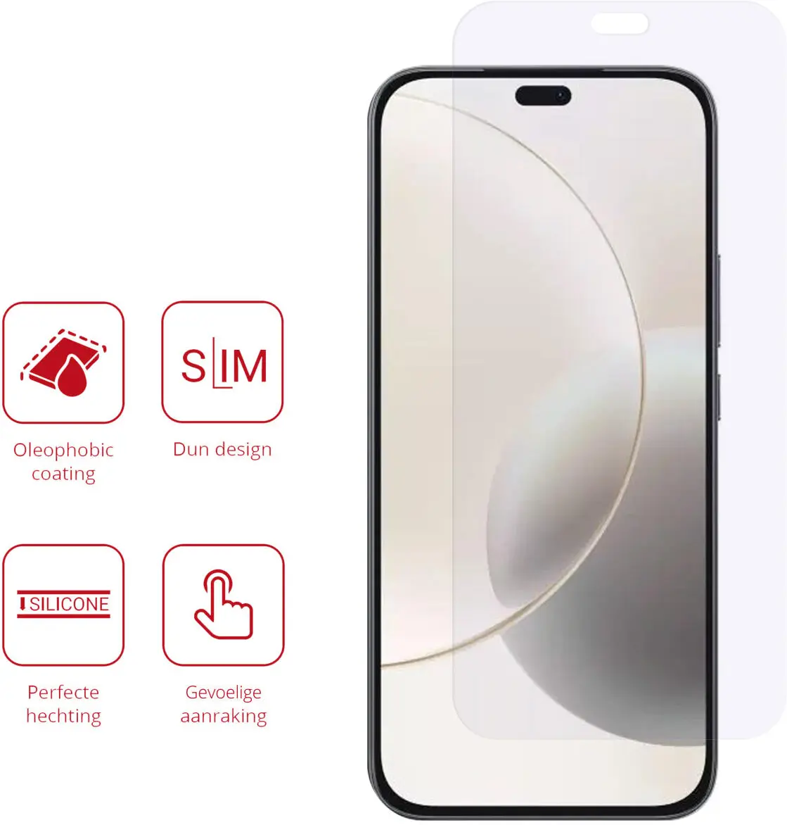Rosso Honor 400 Lite Screen Protector Case Friendly Folie Duo Pack afbeelding 2