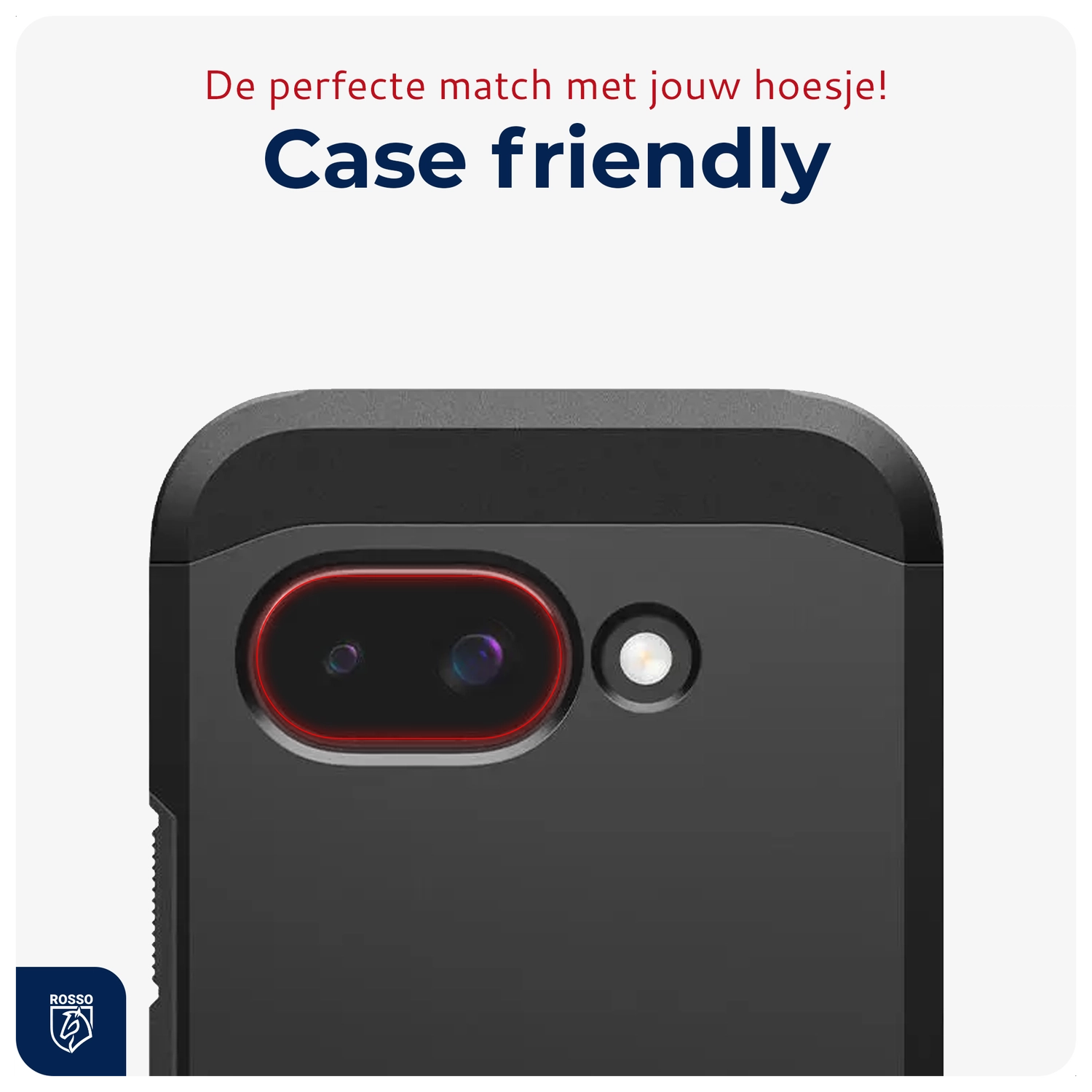Rosso Google Pixel 9a Camera Lens Protector Transparant afbeelding 7