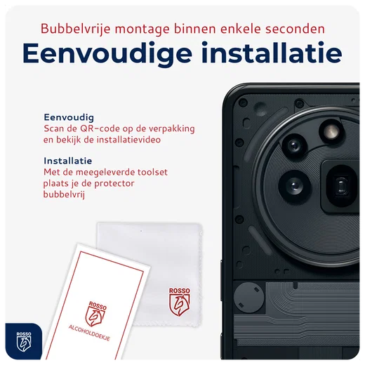 Rosso Nothing Phone (3a) Pro Camera Lens Protector Transparant afbeelding 6