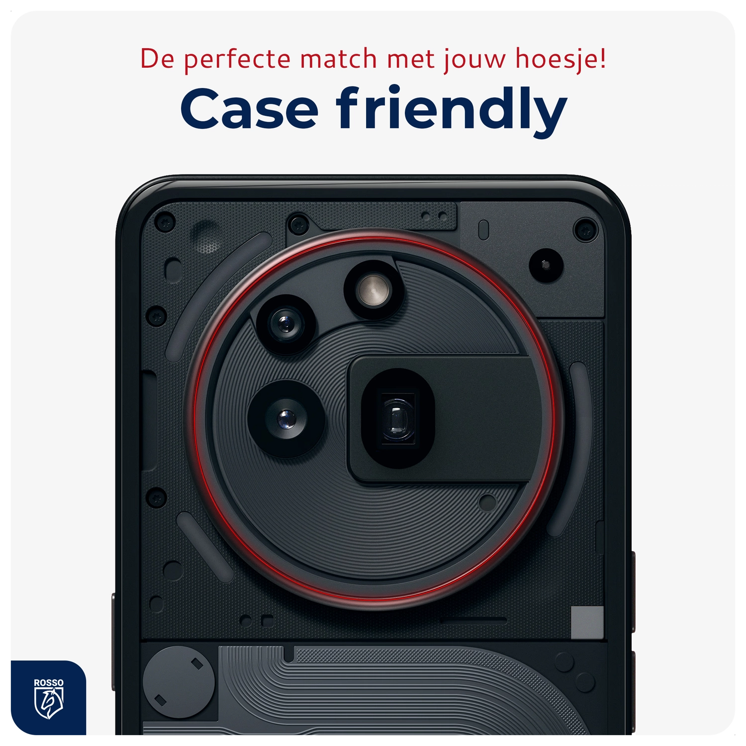 Rosso Nothing Phone (3a) Pro Camera Lens Protector Transparant afbeelding 7